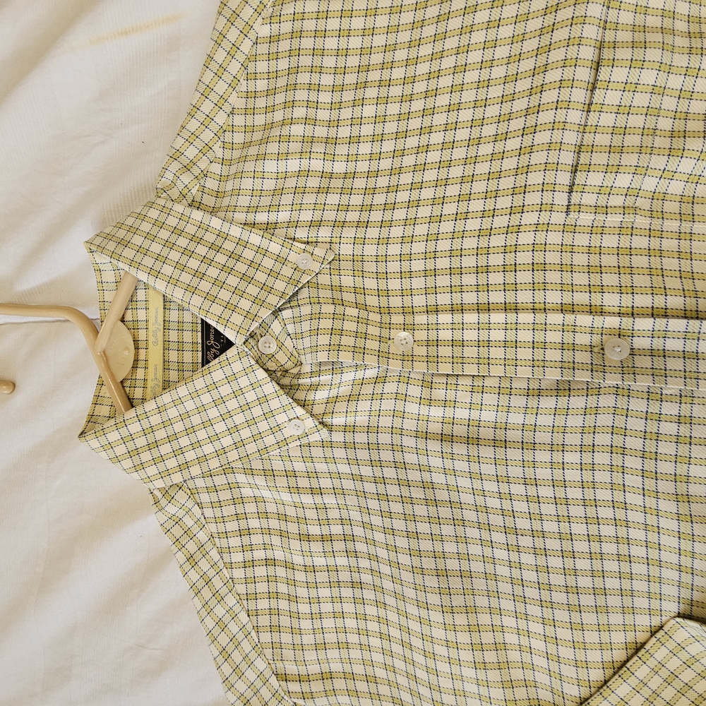 Plaid Button-Up Shirt